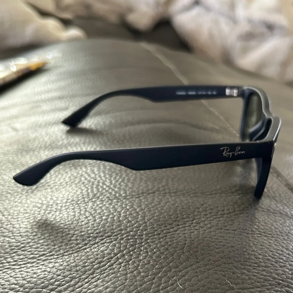 Ray-Ban Wayfarer Matte Black Kids Sunglasses with Reflective Blue Lenses